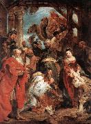 RUBENS, Pieter Pauwel The Adoration of the Magi af oil on canvas